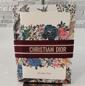 NEW Dior Bird Themed Notebook with Burgundy Band